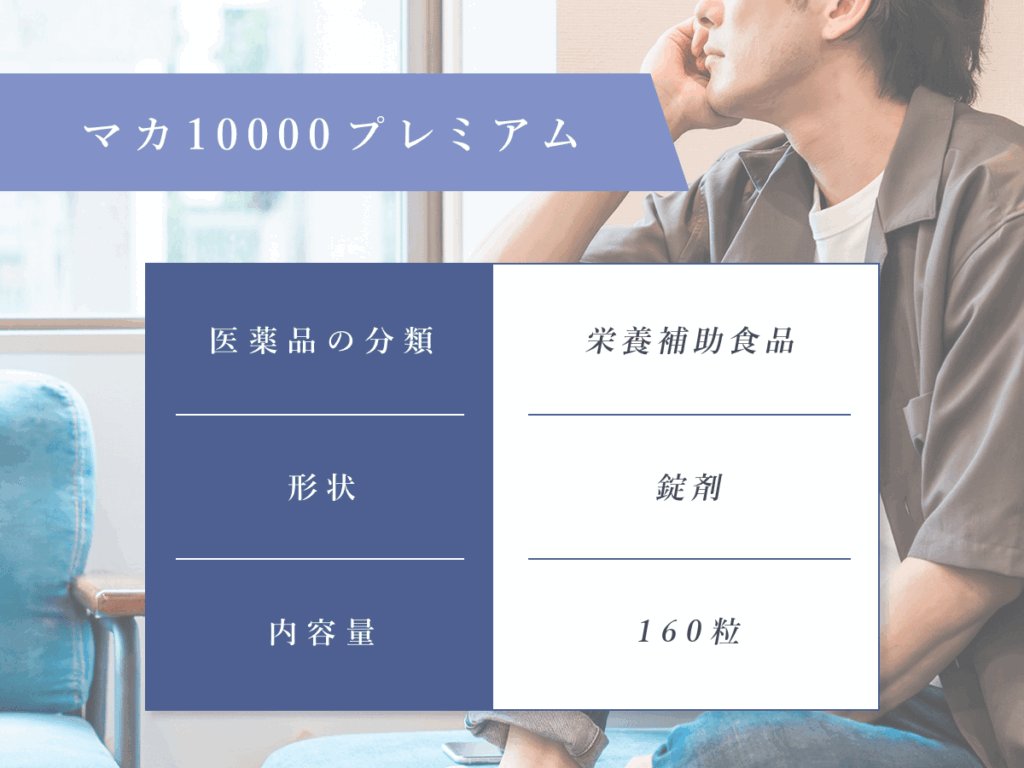 ドラッグストアやコンビニ・通販の精力剤：マカ10000プレミアム